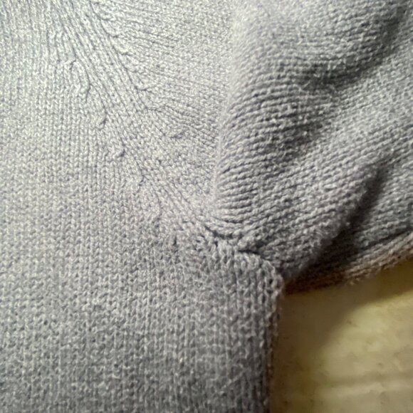 Aeropostale Gray Full-Zip Cardigan Sweater Ribbed Hem Cuffs Warm Preppy - Picture 7 of 10